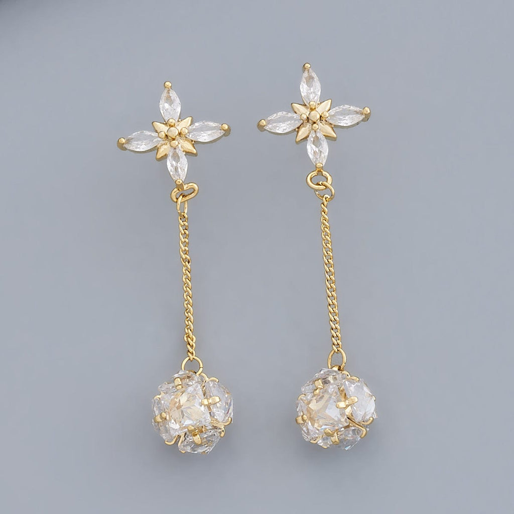 Buy online Women Golden Drop Earrings from fashion jewellery for Women by  Memoir for ₹269 at 66% off | 2024 Limeroad.com